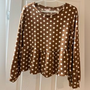 NWT Joe Fresh Jillian long sleeve pj top.